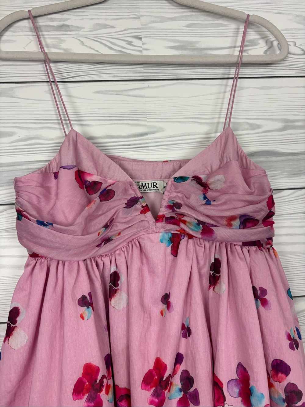 AMUR Kimberly floral sweetheart mini dress size 8 - Picture 3 of 6